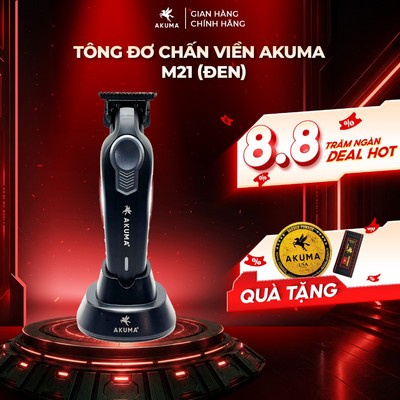Tông Đơ Chấn Viền AKUMA M21 Máy Khoẻ, Pin Tốt, Chấn Cạo Viền Kẻ Đường Dành Cho Thợ Tóc Chuyên Nghiệp