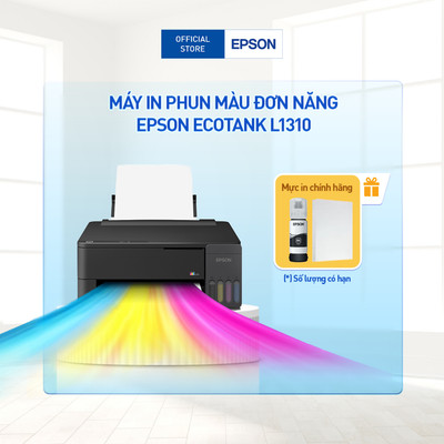[CẢI TIẾN - MẪU CŨ L1210] Máy in phun màu Epson EcoTank L1310 | Độ phân giải cao 5760 dpi | In ảnh không viền