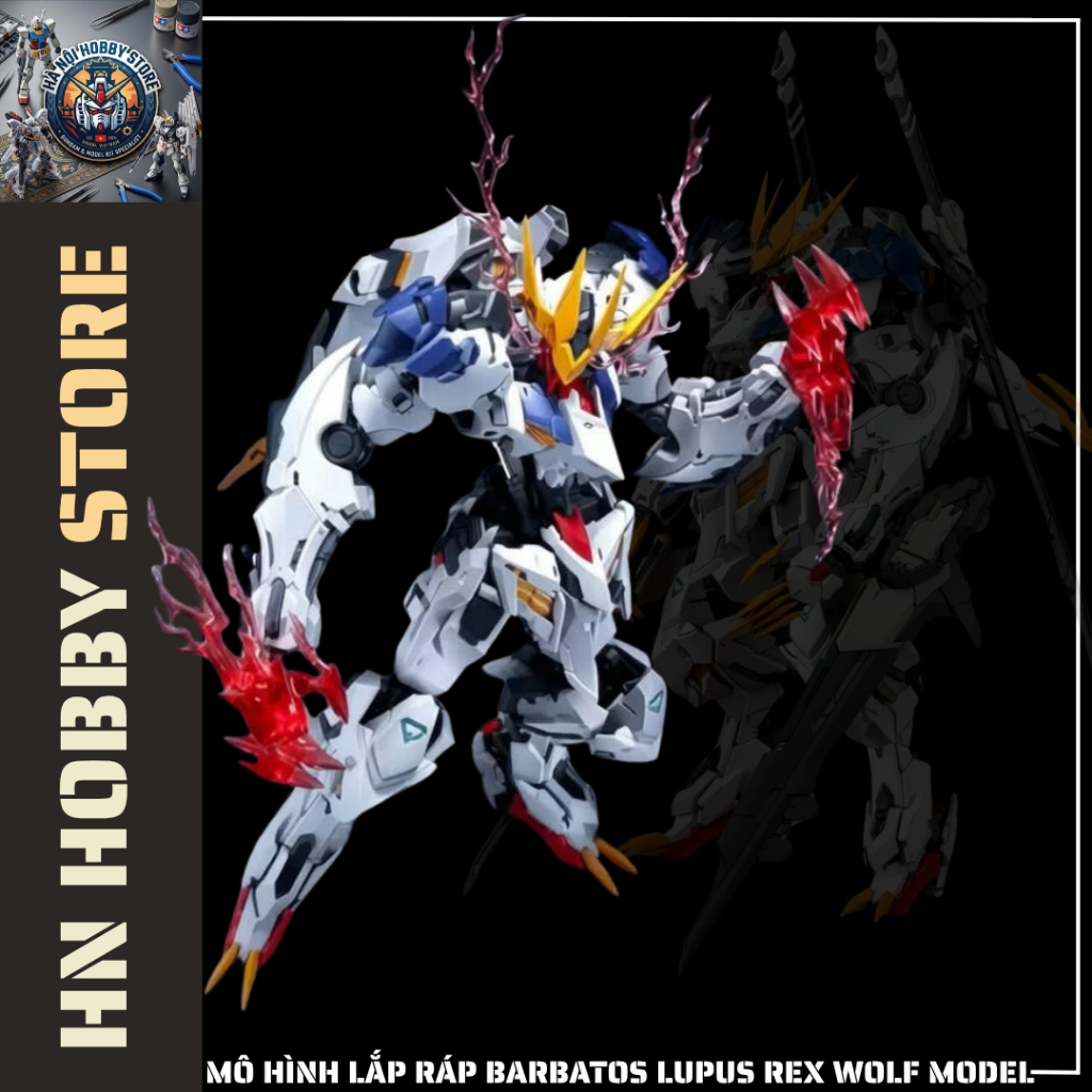 (Hàng Sẵn) Mô hình lắp ráp 1/100 Barbatos Lupus Rex Wolf