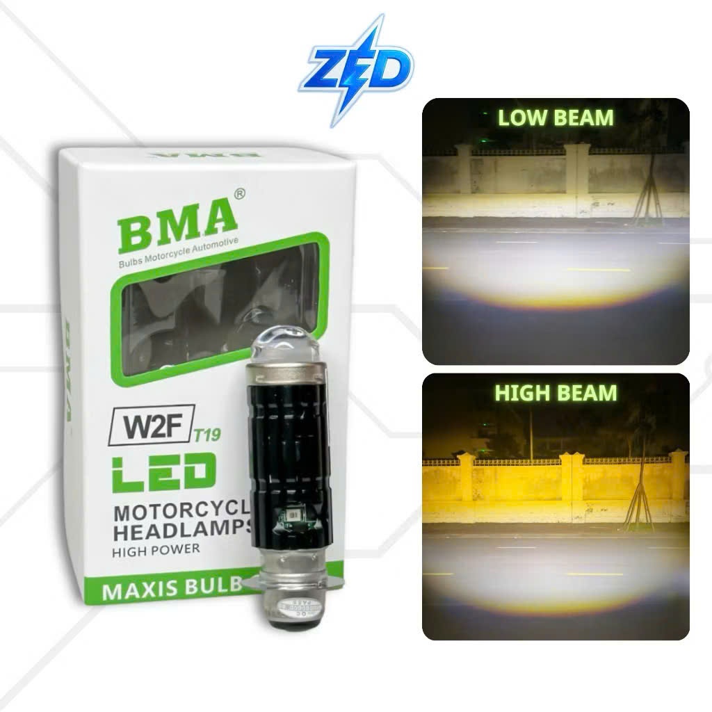 [Hàng Chuẩn BMA] Đèn Pha LED Bi Cầu W2F - 30W Cos Trắng Pha Trắng Chân M5 Lắp Dream, Wave Nhỏ, Fu 1,