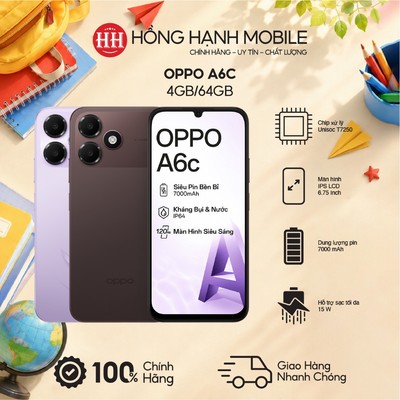Điện Thoại Oppo A6c 4GB/64GB - Hàng Chính Hãng