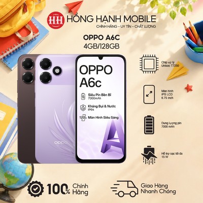 Điện Thoại Oppo A6c 4GB/128GB - Hàng Chính Hãng