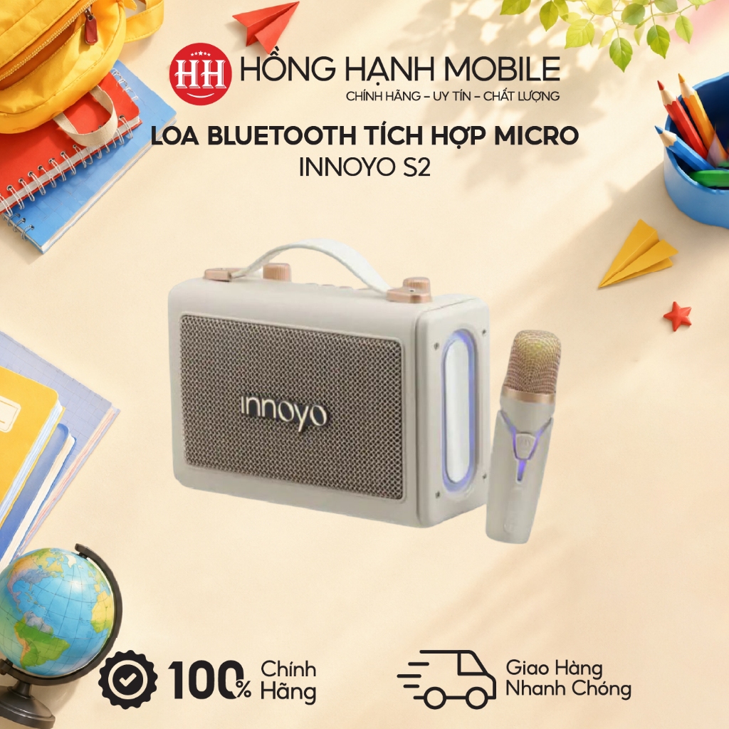 Loa Bluetooth Tích Hợp Micro Innoyo S2 - Hàng Chính Hãng