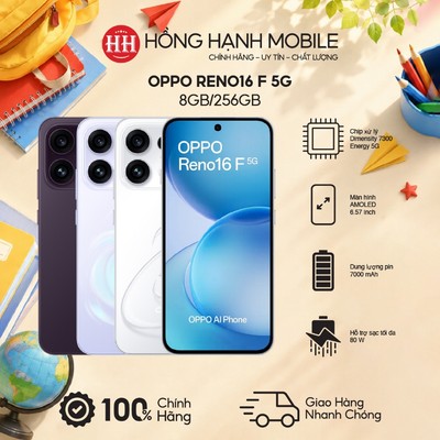 Điện Thoại Oppo Reno16 F 5G 8GB/256GB - Hàng Chính Hãng