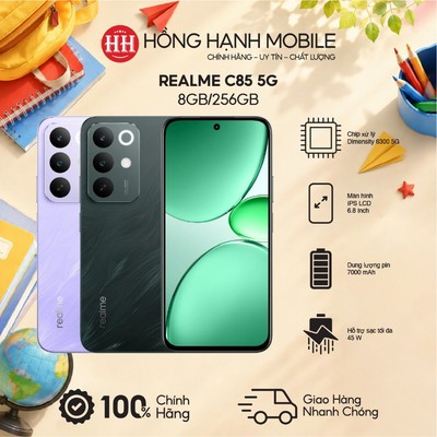 Điện Thoại Realme C85 5G 8GB/256GB - Hàng Chính Hãng