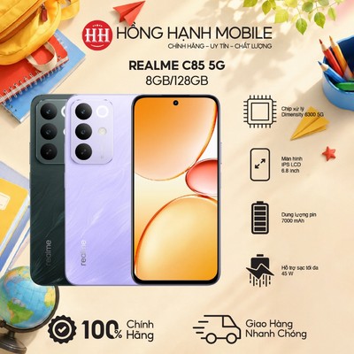 Điện Thoại Realme C85 5G 8GB/128GB - Hàng Chính Hãng