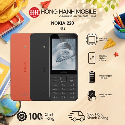 Điện Thoại Nokia 220 4G - Hàng Chính Hãng