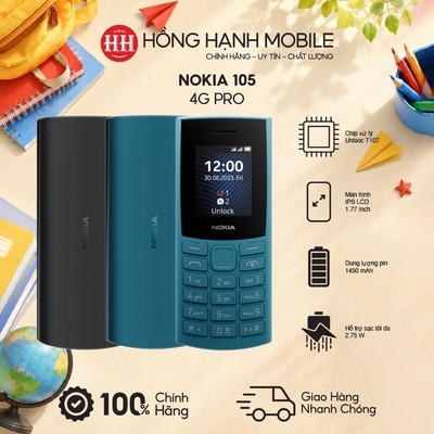 Điện Thoại Nokia 105 4G Pro - Hàng Chính Hãng