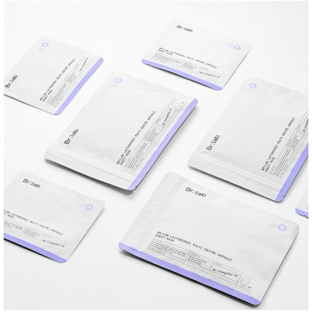 SET 10 miếng mặt nạ Enzyme Br:lab Beauty Recipe Lab sáng da