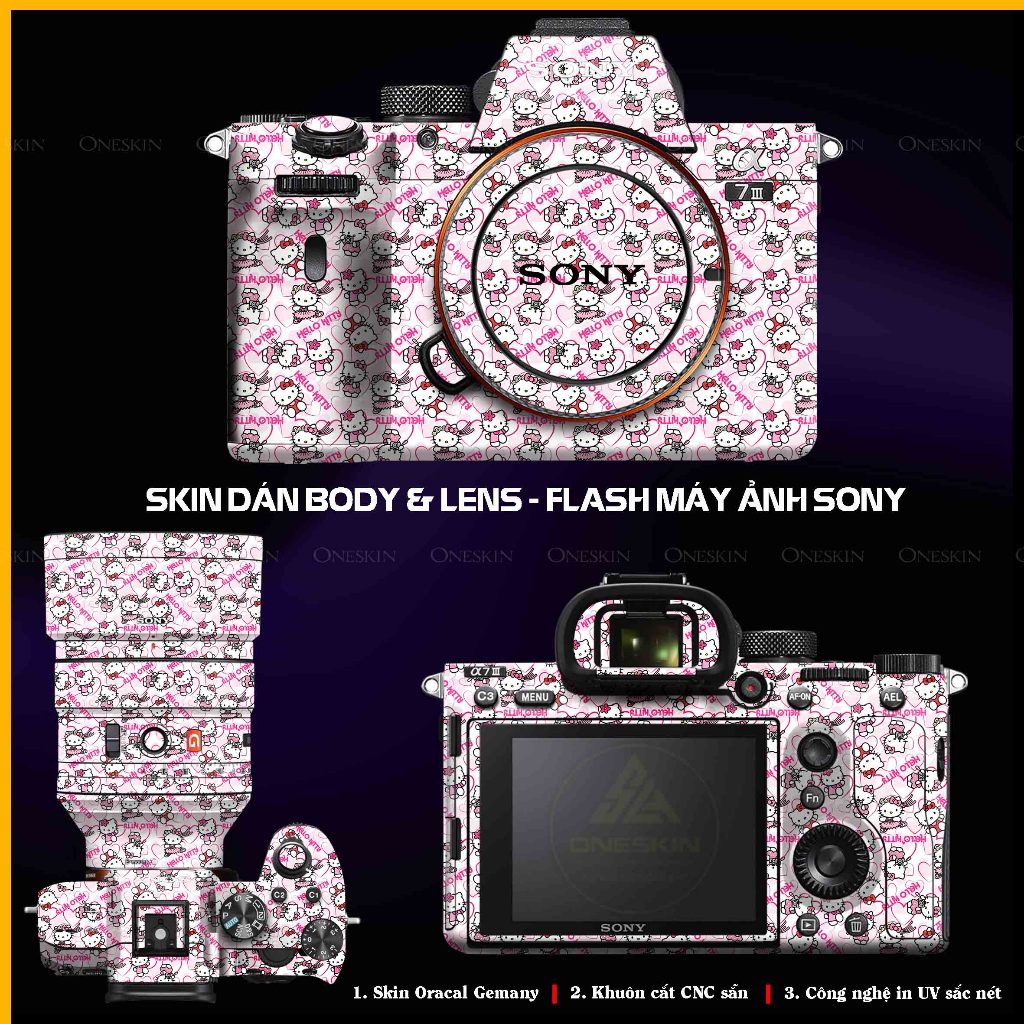 Miếng Dán Skin Body Sony A6000/6100/6200/6300/6400/6500/6600/6700/ZV1/ZVE10/Nex7/NexF3/A74/A75/A7C