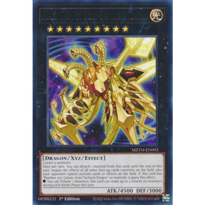 Thẻ Bài Yugioh MZTM-EN092 - Number C107: Neo Galaxy-Eyes Tachyon Dragon - XYZ Monster - Rare