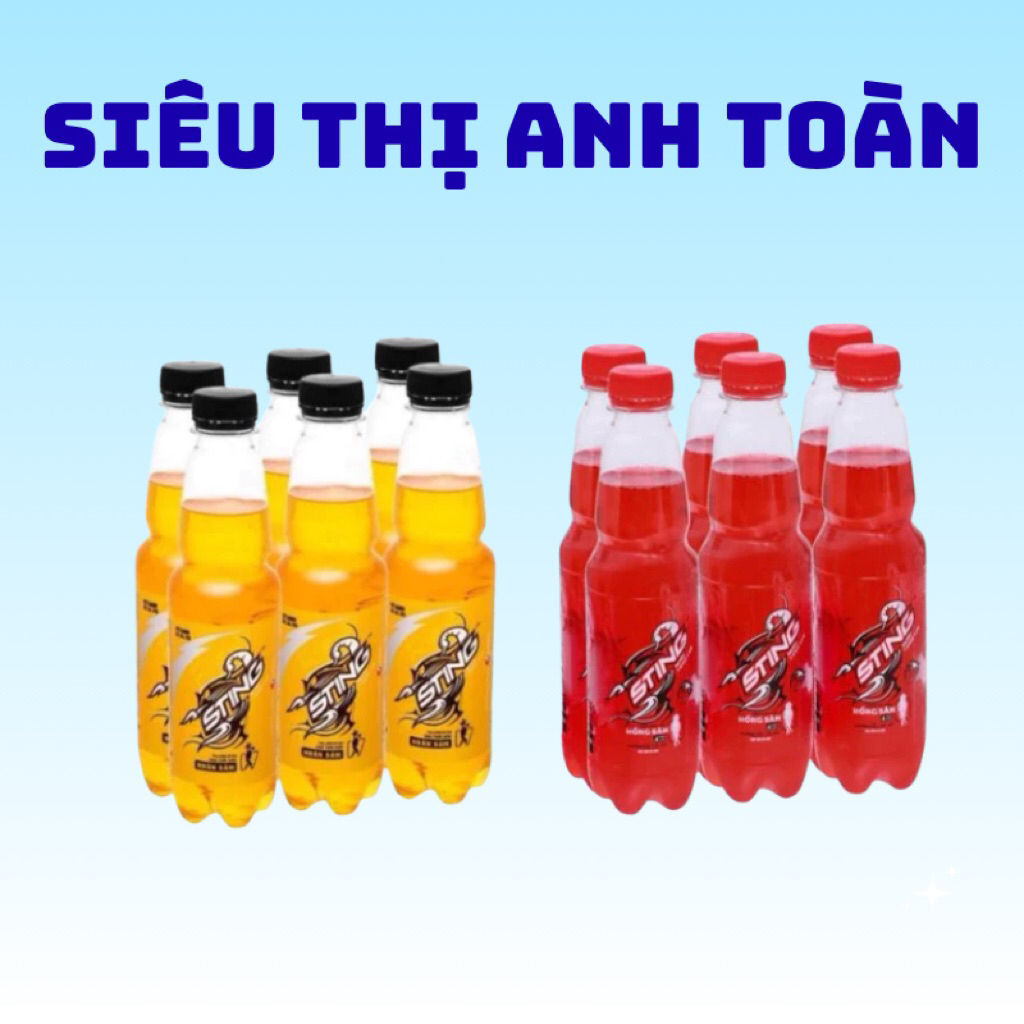 Lốc 6 Chai Nước Tăng Lực Sting Vàng / Sting Dâu 330ml