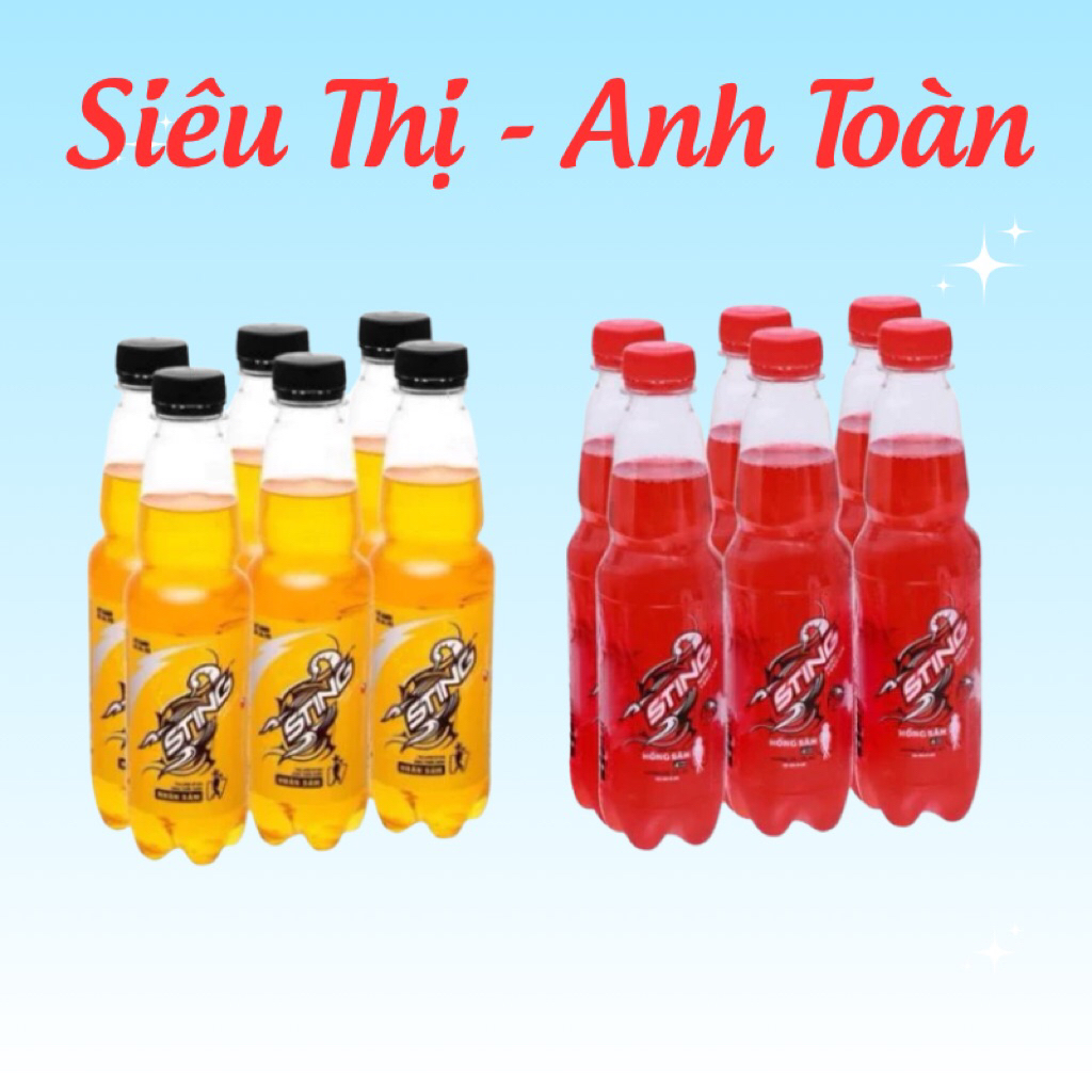 Lốc 6 Chai Nước Tăng Lực Sting Vàng / Sting Dâu 330ml
