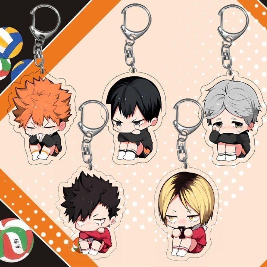 Fashionconnect Hinata Shoyo, Kageyama Tobio Oikawa Tooru Anime Haikyuu Móc khóa - kamay