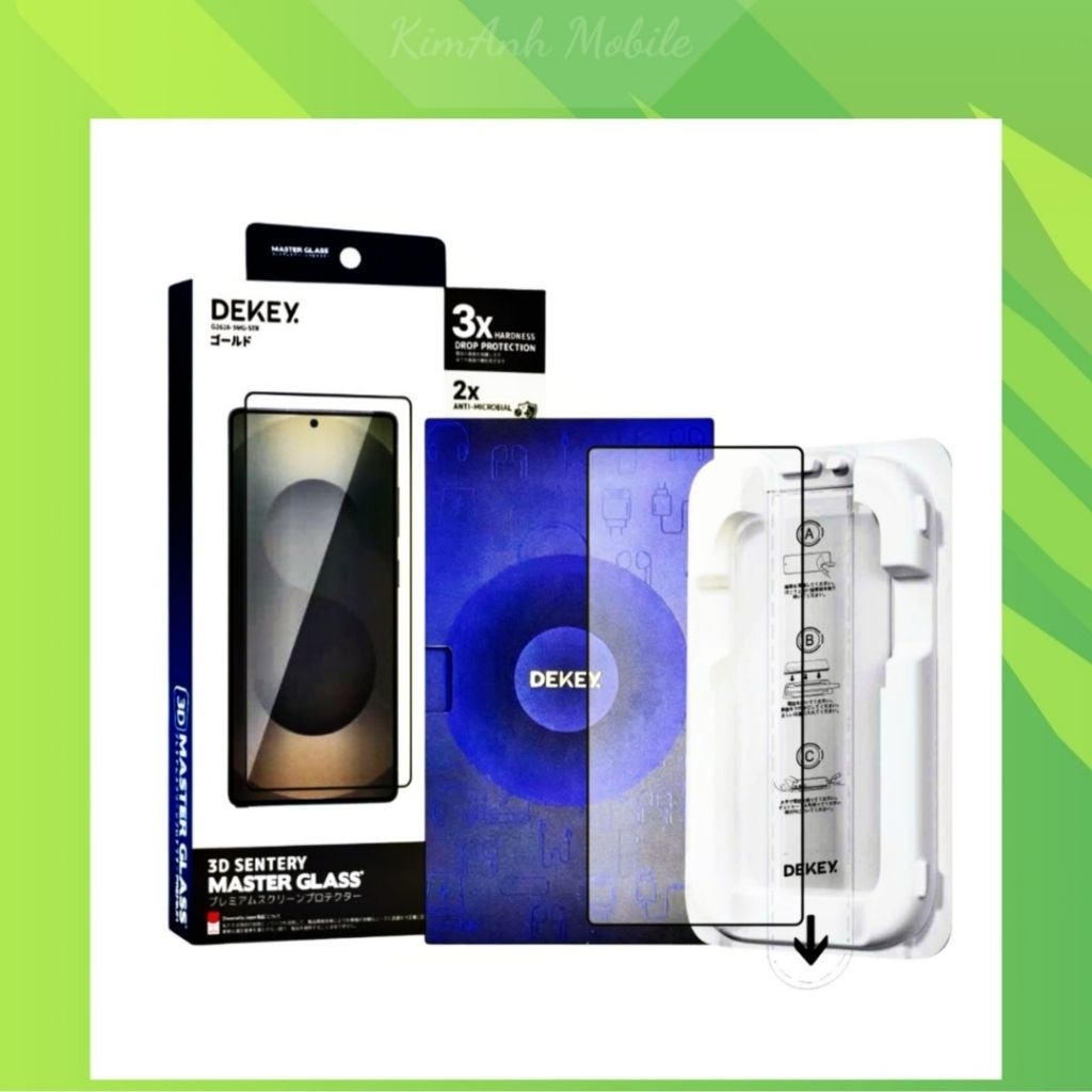 [DEKEY]Miếng Dán Cường Lực Bảo Vệ Màn Hình Khung Trợ Dán DEKEY MASTER GLASS 3D SENTERY Cho I.Phone X