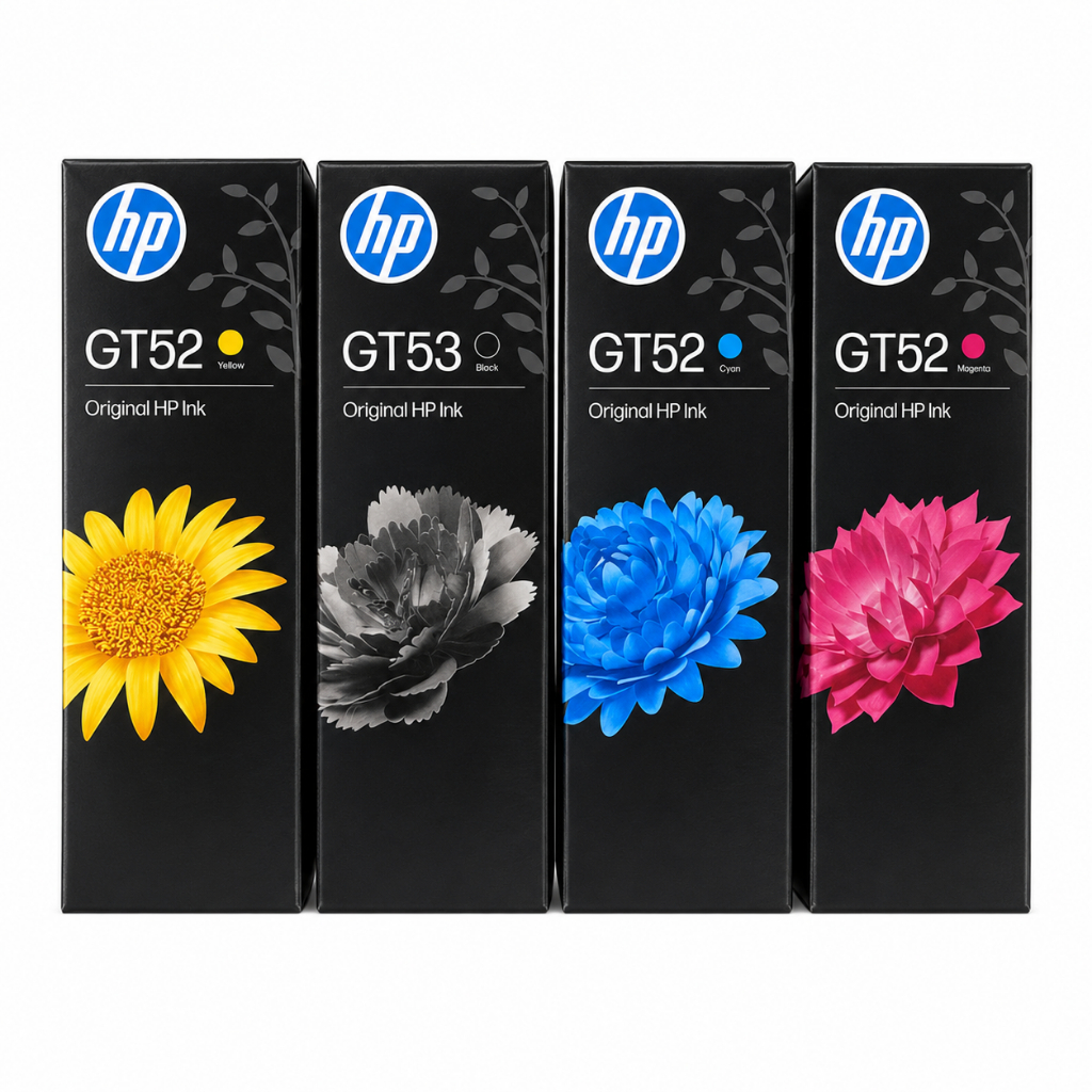 Mực màu HP GT 53, GT 52 máy in HP GT 5810, 5820,Ink Tank 315,415,Smart Tank 210, 580, 670,720,750