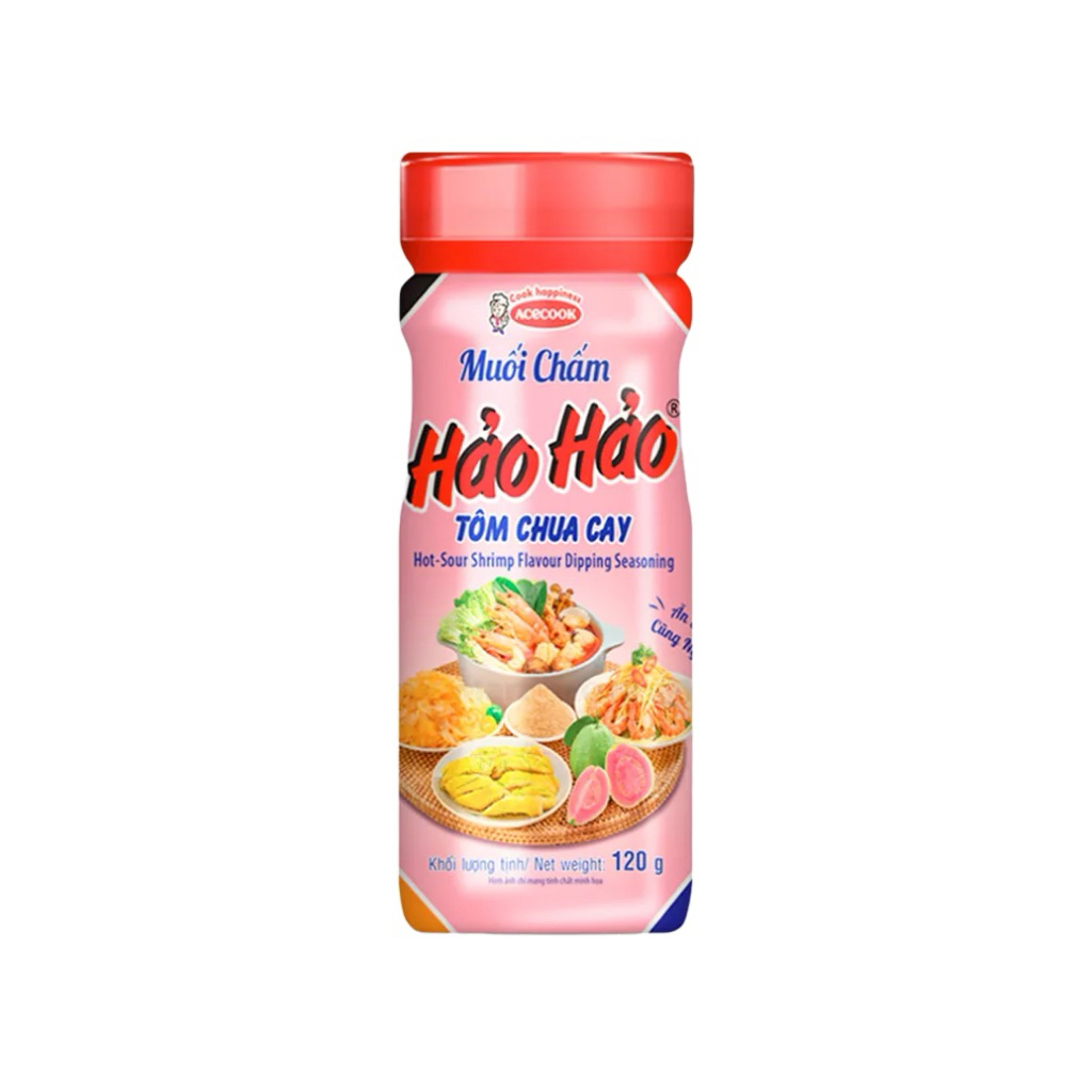 Muối chấm Hảo Hảo tôm chua cay hủ 120g Acecook Việt Nam date mới