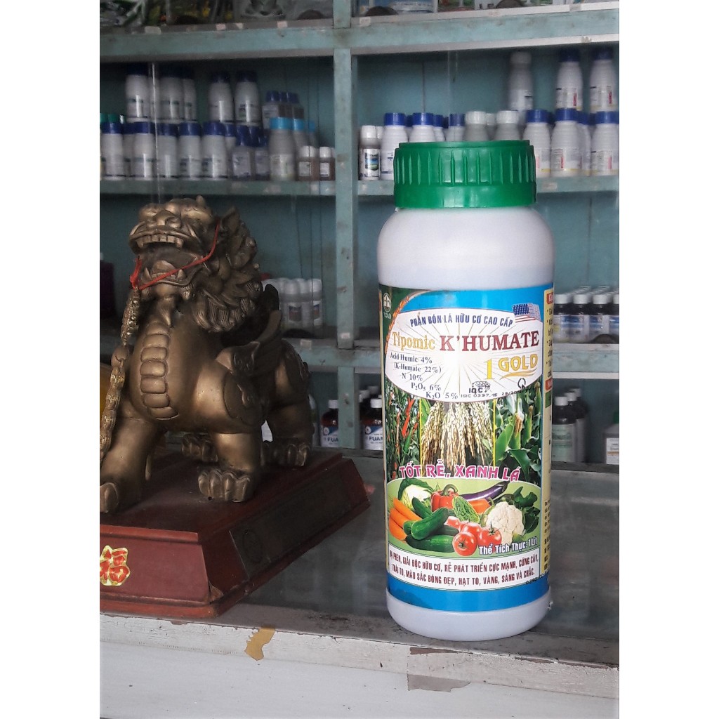 Phân bón lá hữu cơ cao cấp Tipomic k' Humate Gold 1 lít