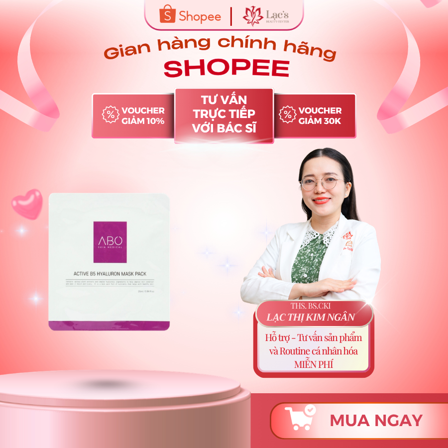 MẶT NẠ CẤP ẨM PHỤC HỒI - ABO ACTIVE B5 HYALURON MASK 25ML