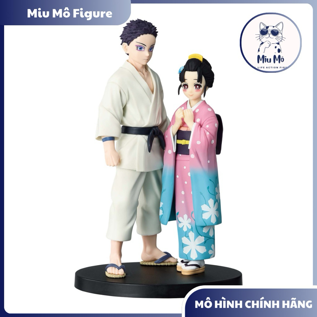 BỘ 2 MÔ HÌNH Akaza Hakuji Koyuki - Kimetsu no Yaiba - Kizuna no Sou - BANDAI FIGURE CHÍNH HÃNG
