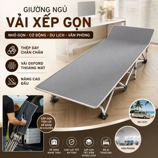[Vải Oxford Cao Cấp] Giường Ngủ DAKITA DKB-168 - Giường Ngủ Vải Xếp Gọn Đa Năng (Rộng 68cm)
