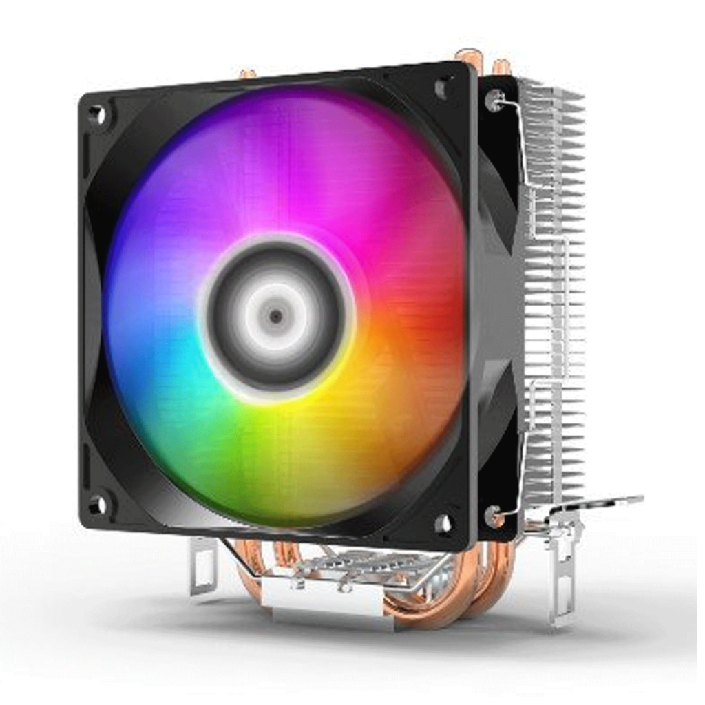 Tản Nhiệt Khí CPU Jungle Leopard A200 Plus RGB – 2 Ống Đồng, Fan 92mm, Hỗ Trợ Intel/AMD