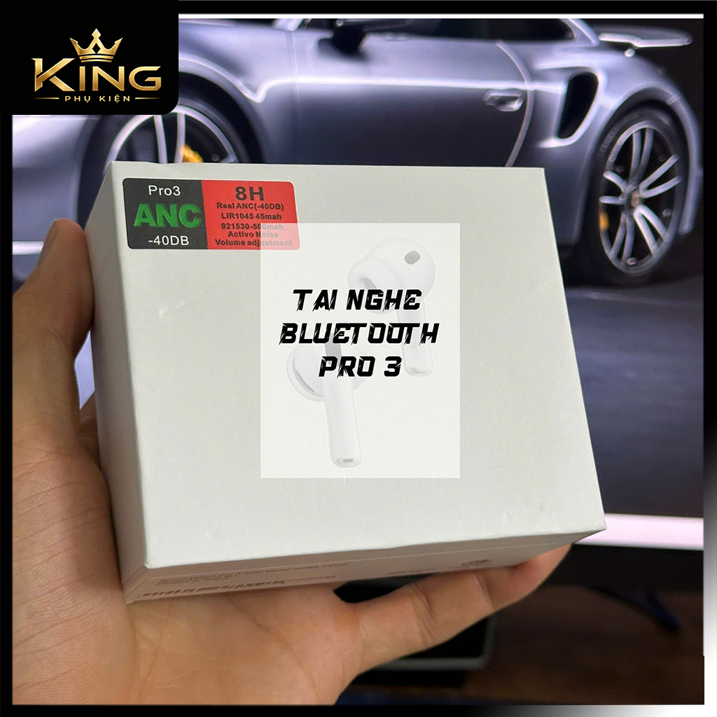 Tai Nghe Bluetooth Không Dây Pro 3/ Ap3/ Ap2/ Ap4 ANC Chống Ồn -40DP, Chất âm hay - Bảo Hành 3 Tháng