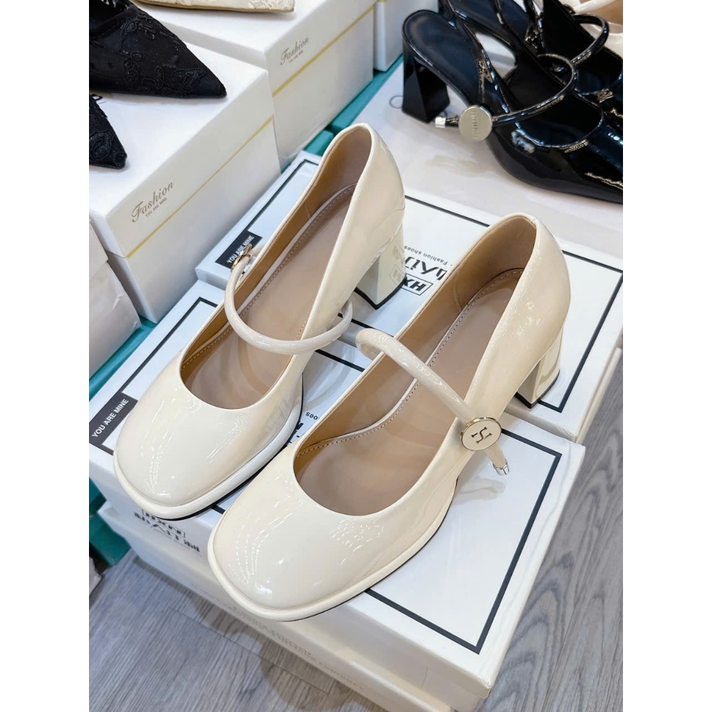 Giày công sở tag tròn xinhh - Size 35-39 - Cao 6f