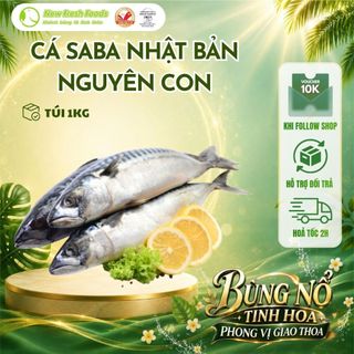 [HỎA TỐC HCM] Cá Saba Nhật Bản Nguyên Con - Túi 1 Kg