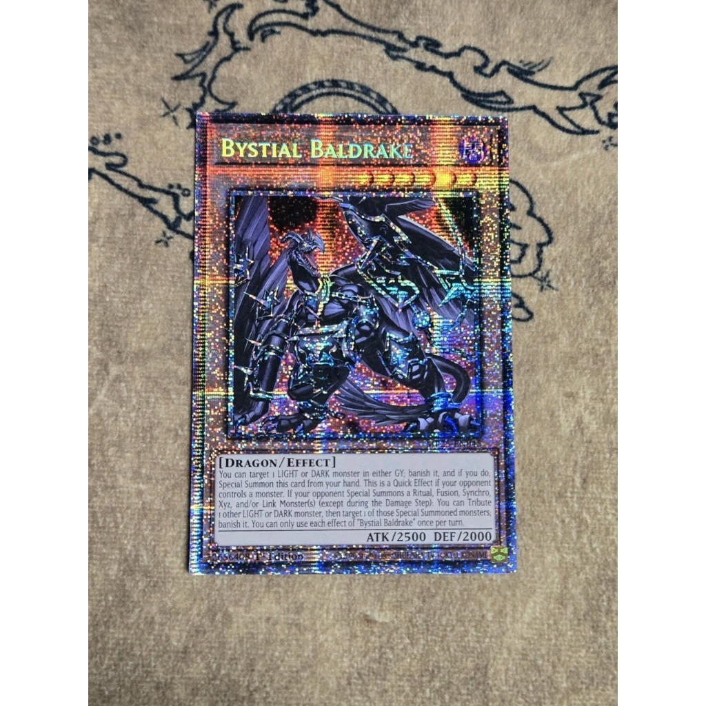 UK starligt rare [ Dưa Hấu Yugioh ] Lá bài thẻ Bystial Baldrake - Tặng bọc nhựa MONS
