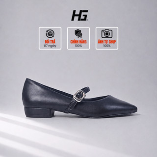 Giày búp bê nữ HG13325 mũi nhọn đế thấp da nhám cao cấp êm chân - HG Fashion Vietnam