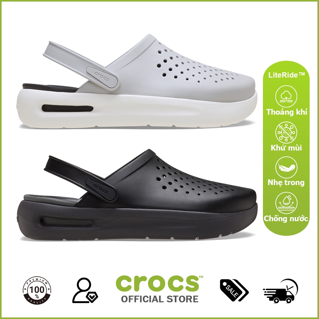 CROCS dép nam Giày nam  INMOTION CLOG 2099641 BLACK&GRAY