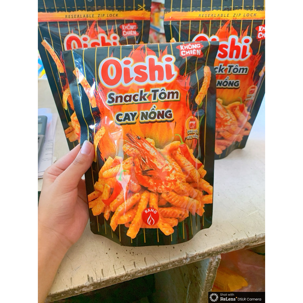 combo 3 Snack Tôm Cay Nóng Oishi