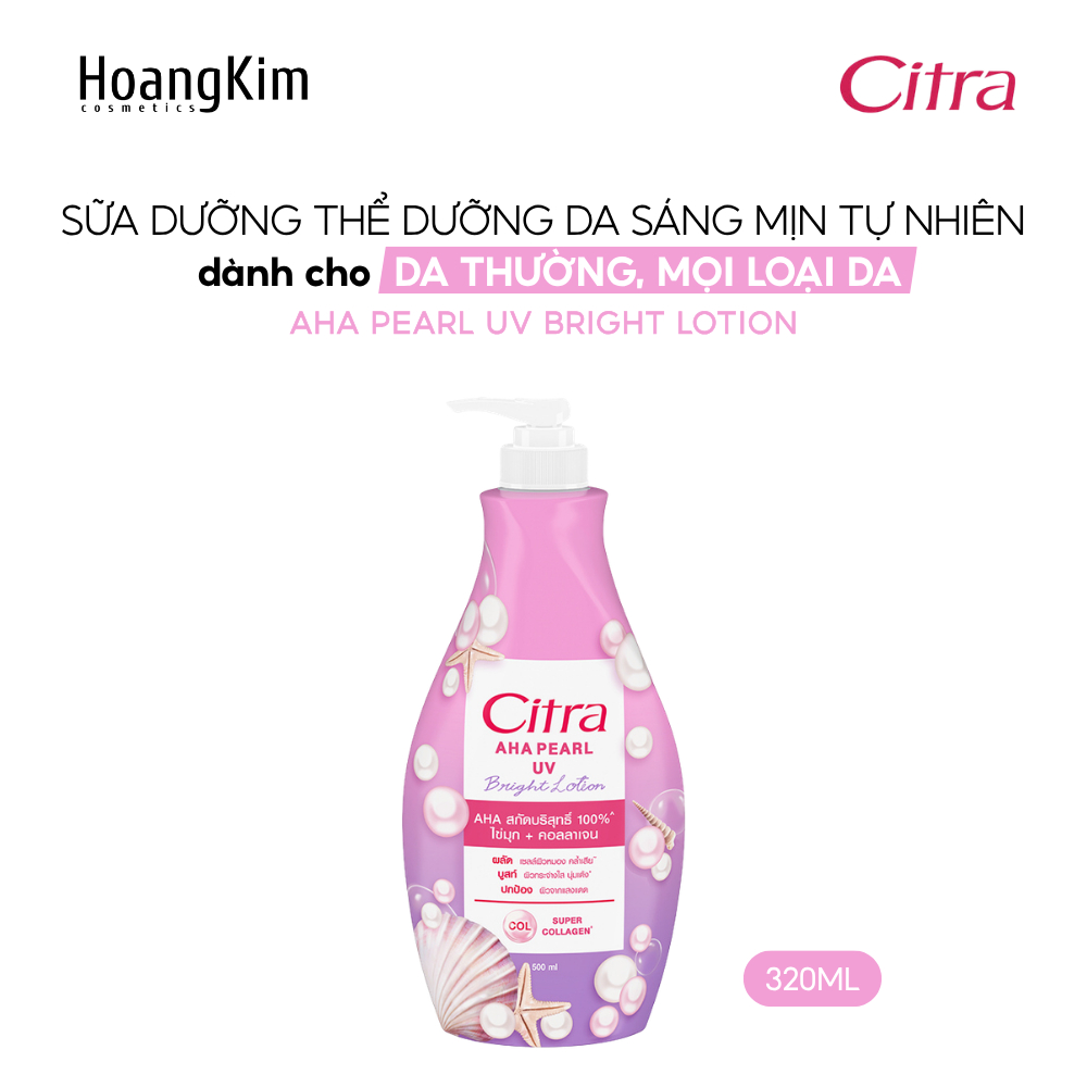 Sữa dưỡng thể Citra Thái Lan dưỡng ẩm làm sáng da chuyên sâu 320ml - 500ml