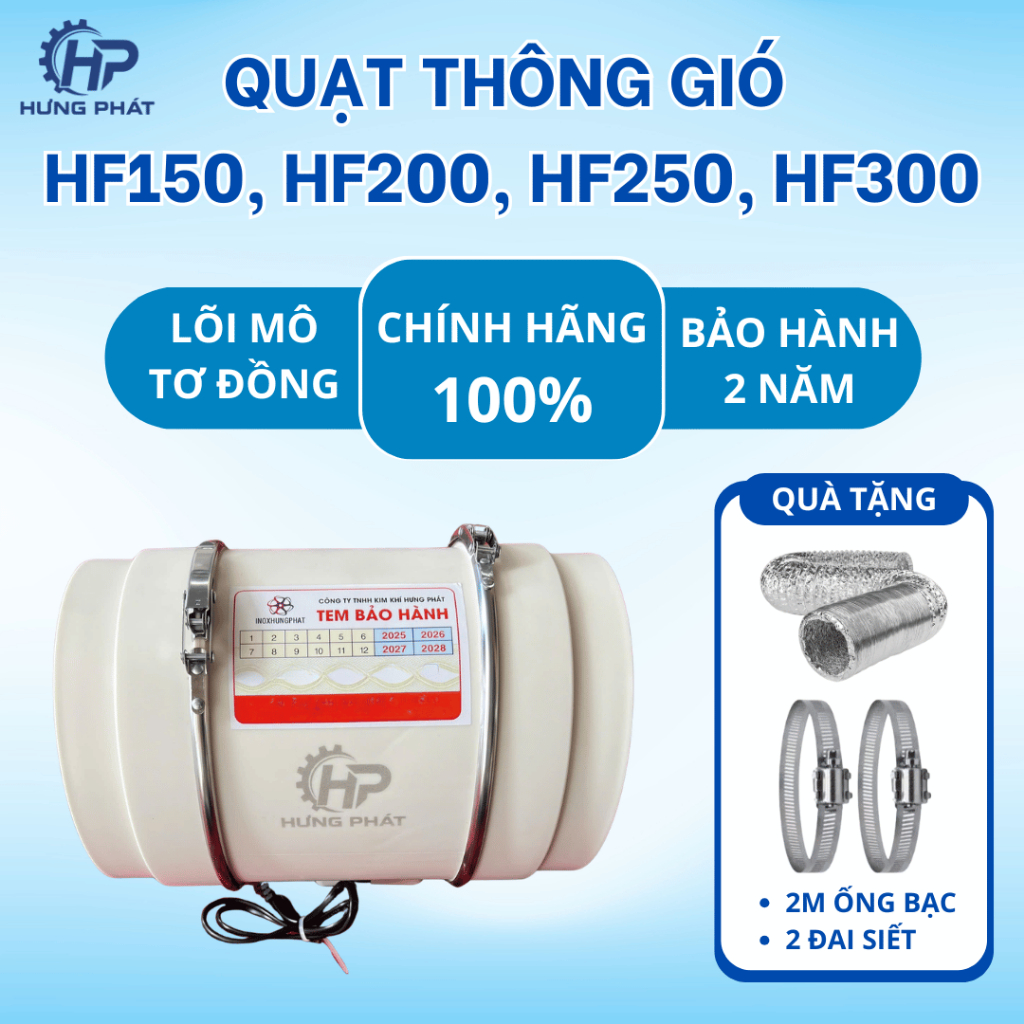 (SIÊU RẺ - CHÍNH HÃNG) Các Loại Quạt Thông Gió Hút Mùi HF (HF150, HF200, HF250, HF300)