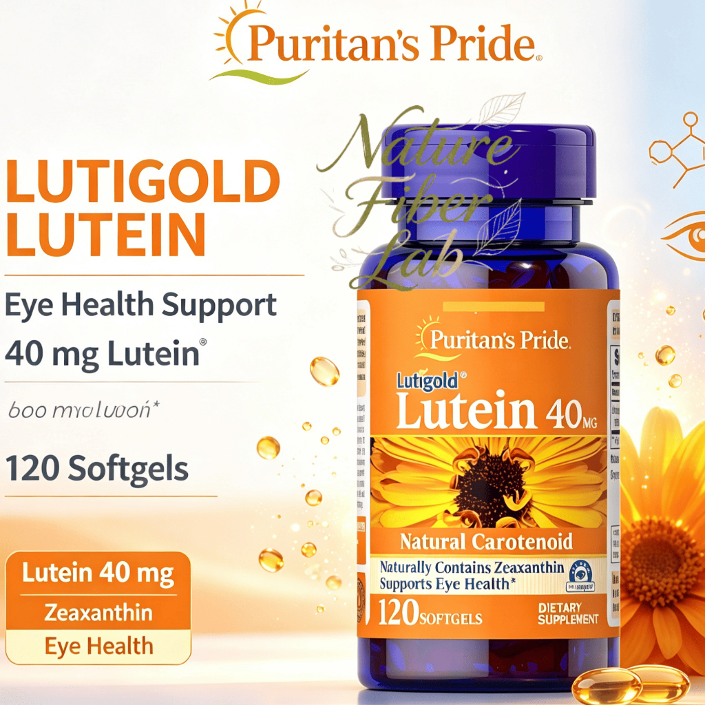 【Nhập khẩu từ Mỹ】Viên Uống Puritan's Pride Lutigold Lutein 40mg Natural Carotenoid 120 Viên