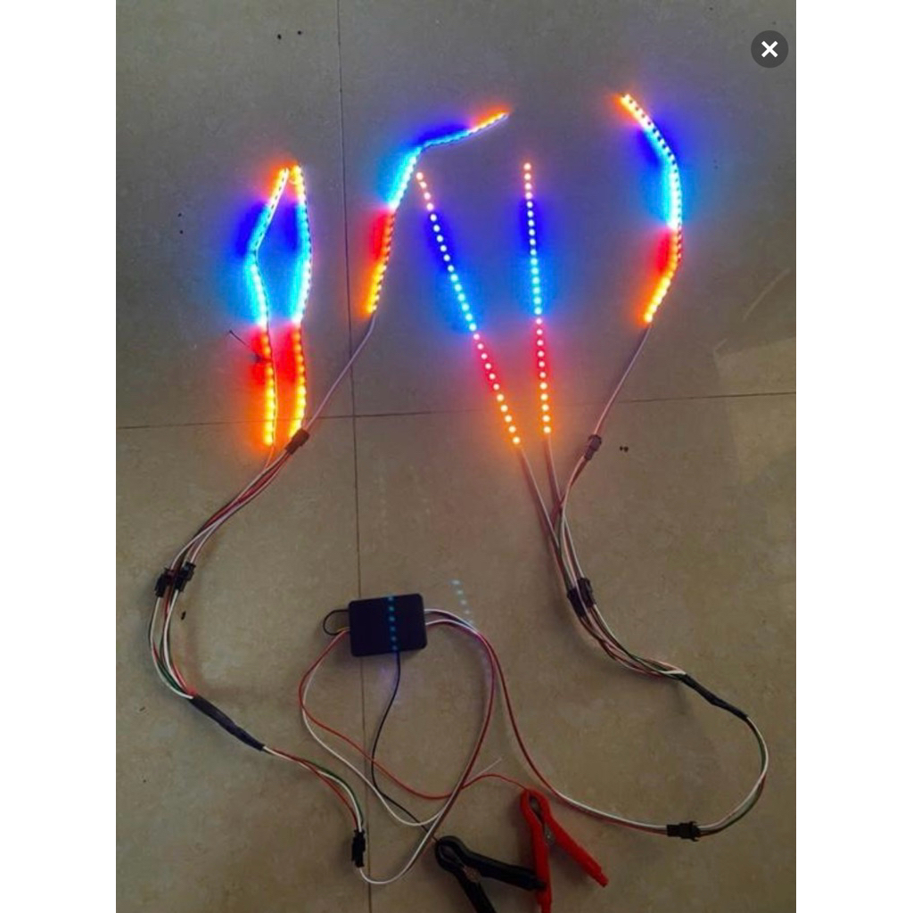 Đèn LED Gogo Chỉnh Áp + Audi Đã Sét Sẵn 6 Dây LED Có Video Hướng Dẫn Lắp Đặt