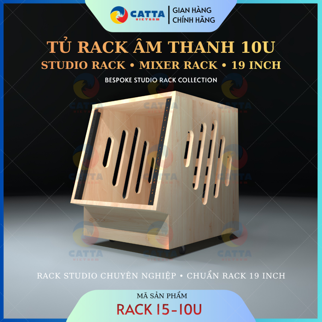 Tủ Rack Studio 10U RACK I5 – Rack Thiết Bị Âm Thanh 19 Inch Cho Producer