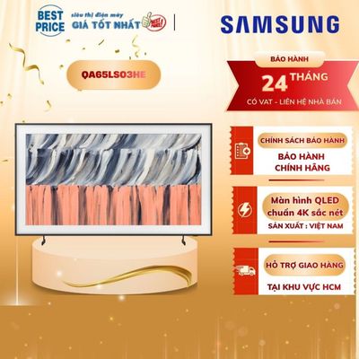 Smart Tivi Khung Tranh The Frame QLED Samsung 4K Vision AI 65 Inch QA65LS03HE