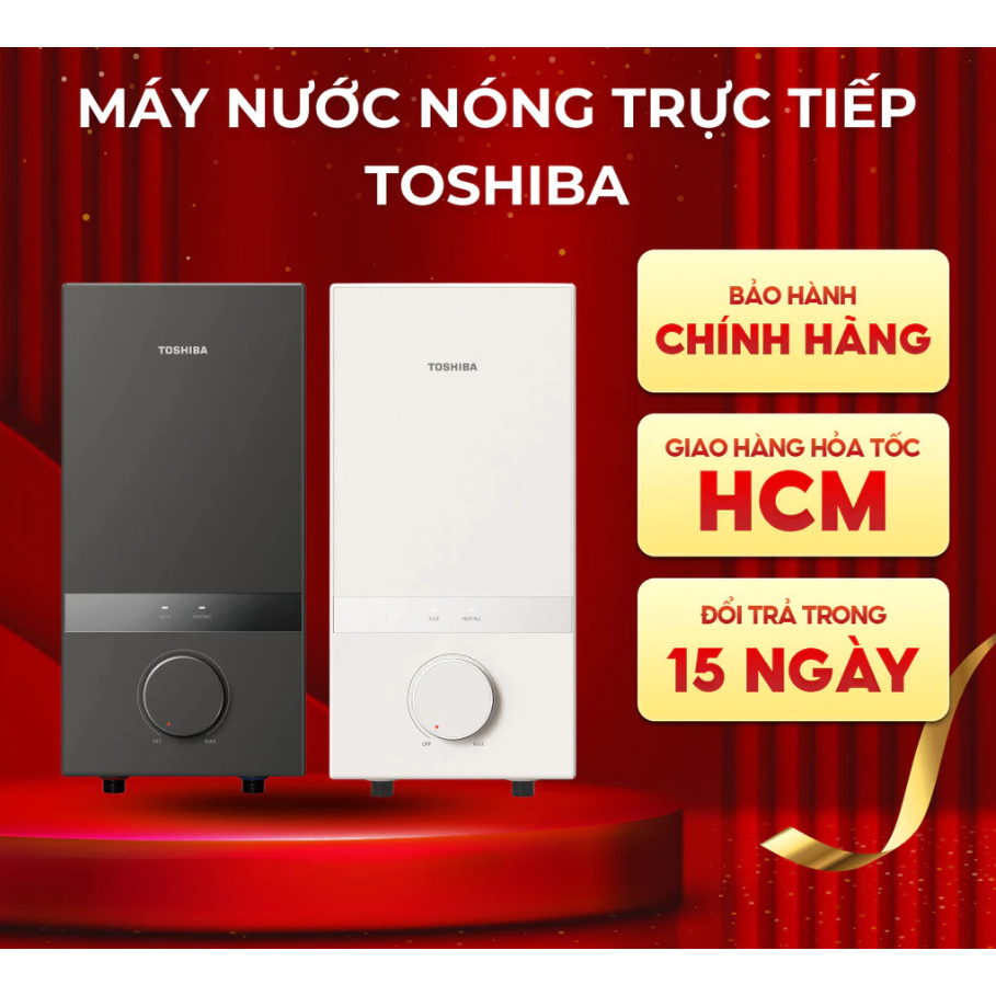 Máy nước nóng trực tiếp Toshiba TWH-45MCNVN(W)-WBTrắng / TWH-45MCNVN(S) xám - BH 24 THÁNG