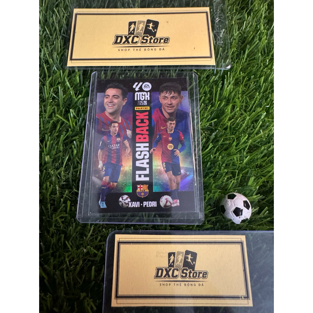 [ CHÍNH HÃNG ] - FLASH BACK - PANINI MEGACRACKS MGK 2026 - XAVI - PEDRI (BARCELONA)
