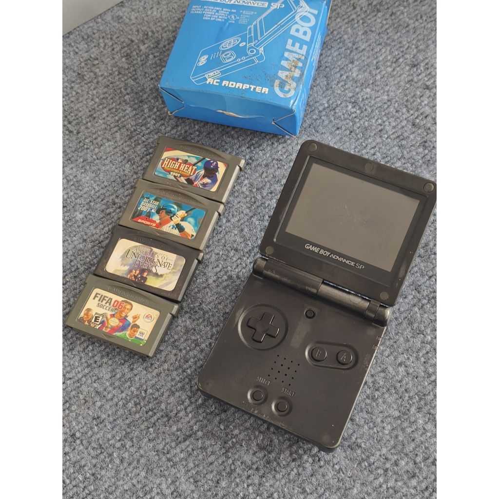 Máy Game Boy Advance + 4 băng game + Bộ sạc GameBoy *Đọc kĩ mô tả*