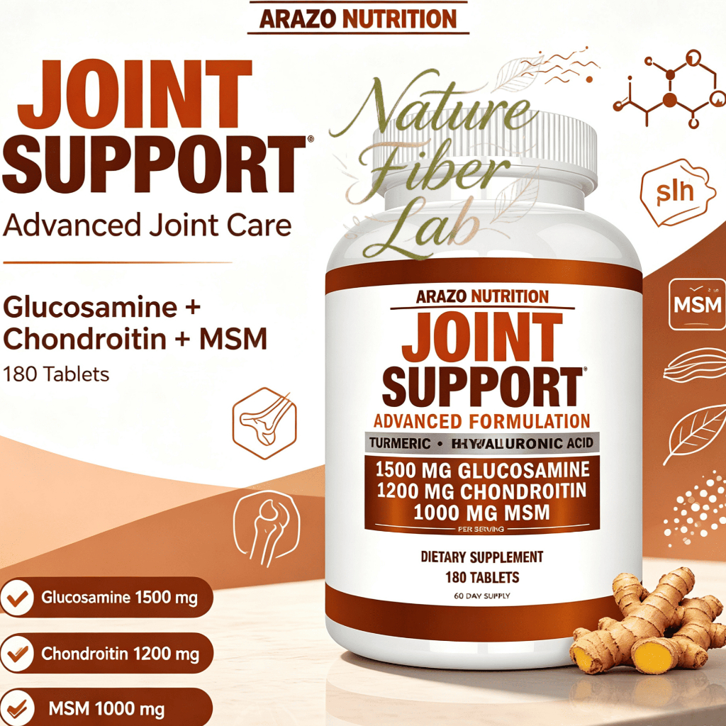 【Nhập khẩu từ Mỹ】Viên Uống Arazo Nutrition Joint Support Advanced Formulation 180 Viên