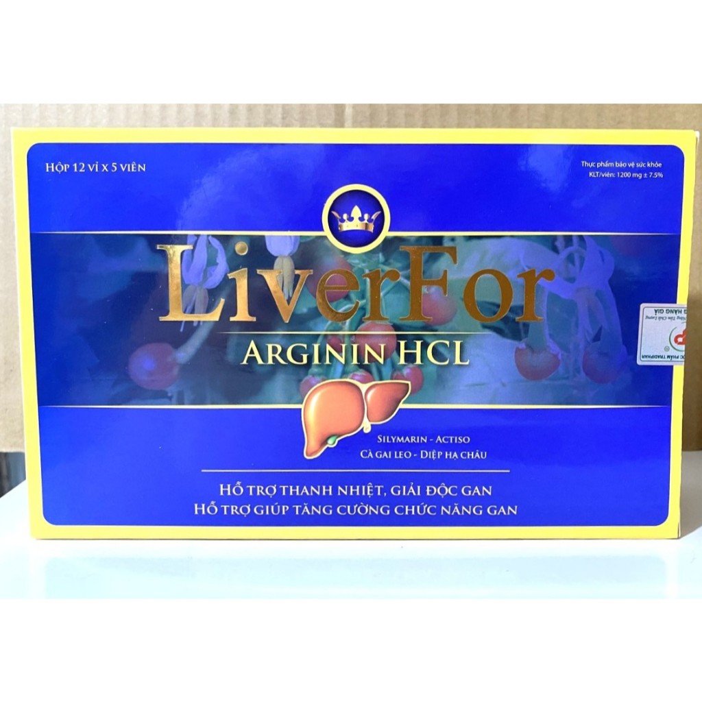 Arginin Cucumin xạ đen Liver for Arginin mát gan, lợi mật, giải độc gan, tăng cường chức năng gan, v