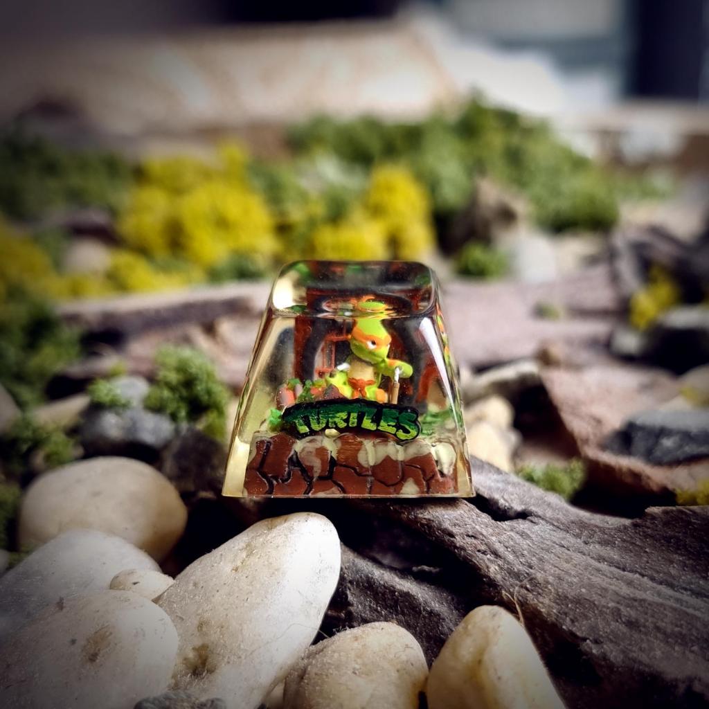 🐢 TEENAGE MUTANT NINJA TURTLES – ARTISAN KEYCAP 🐢 Ninja rùa decor bàn phím cơ