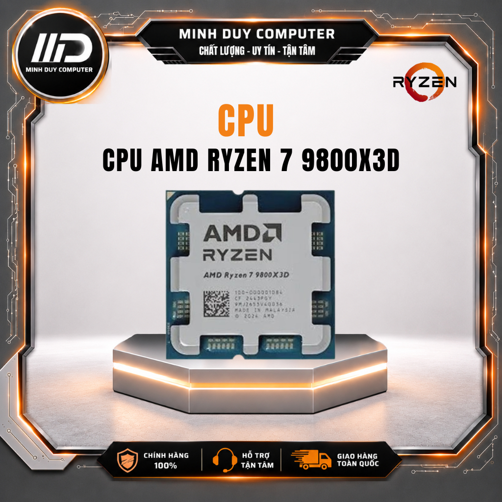 CPU AMD Ryzen 7 9800X3D - CHÍNH HÃNG - BẢO HÀNH 36 THÁNG