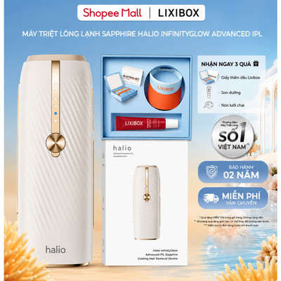 [KOL] Máy Triệt Lông Lạnh Sapphire Halio InfinityGlow Advanced IPL Cooling Hair Removal Device