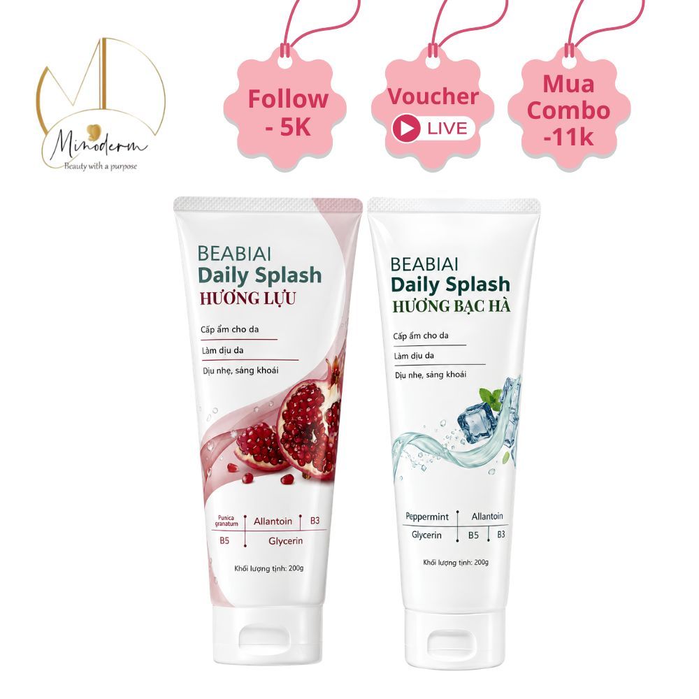 Ảnh 2 của Gel dưỡng nha đam BEABIAI DAILY SPLASH Cấp Ẩm, Làm Dịu, Làm Mát, Phục Hồi Da Hiệu Quả 200g