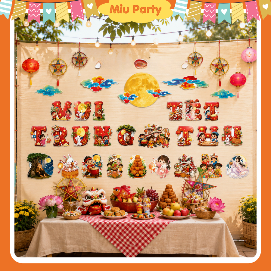 Dây Treo Trang Trí Vui Tết Trung Thu- Miu Party