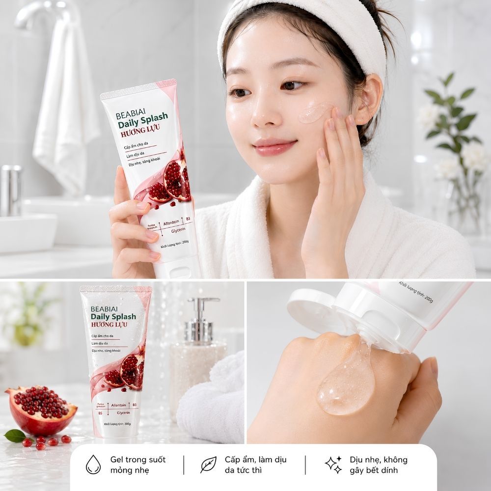 Ảnh 18 của Gel dưỡng nha đam BEABIAI DAILY SPLASH Cấp Ẩm, Làm Dịu, Làm Mát, Phục Hồi Da Hiệu Quả 200g